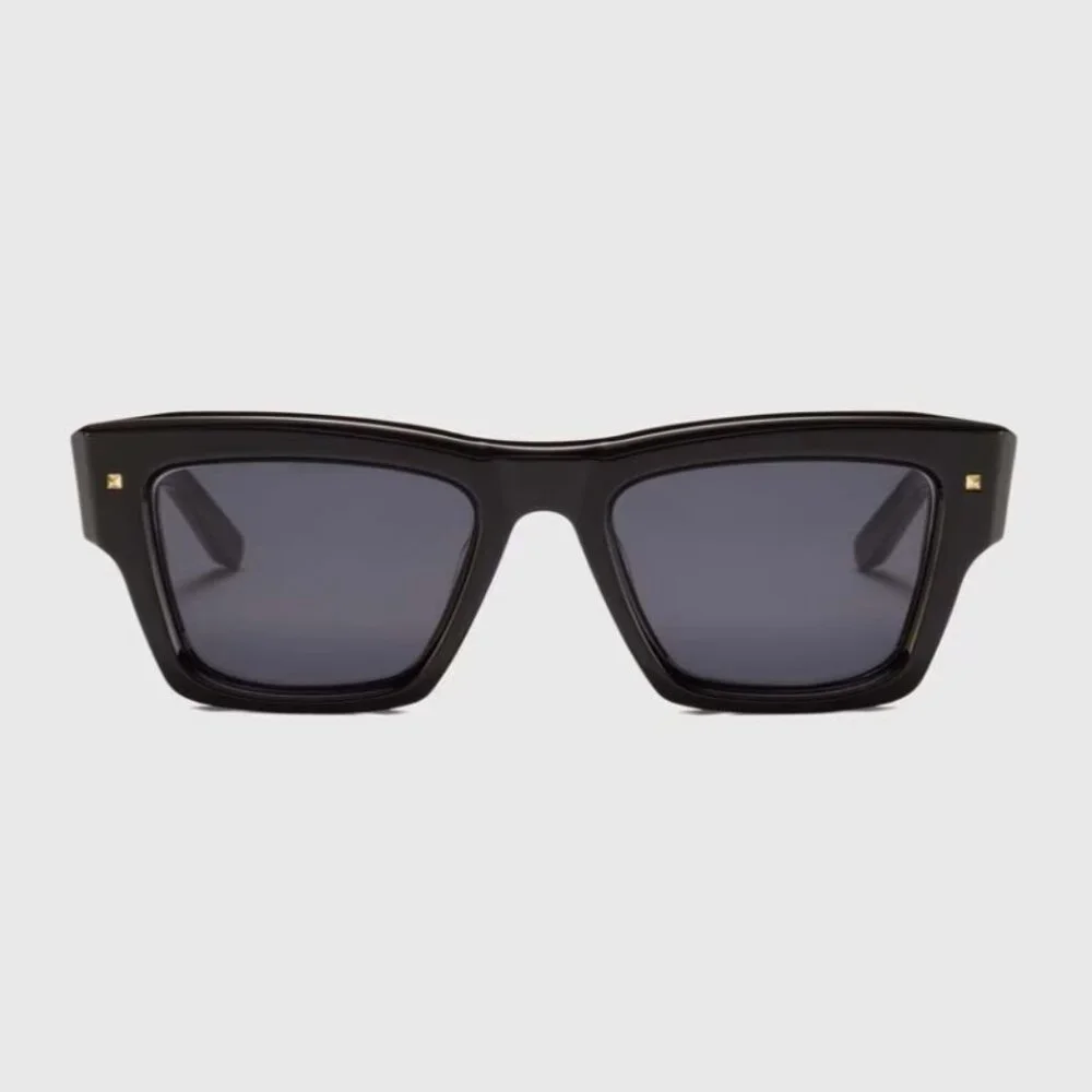 NEW VALENTINO SUNGLASSES, UNISEX BLACK SQUARE EYEWEAR VALENTINO